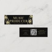 フォイルチェーンミュージック業界プロデューサーDJブラック スキニー名刺 (正面/裏面)