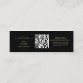 フォイルチェーンミュージック業界プロデューサーDJブラック スキニー名刺 (裏面)