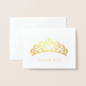 フォイルティアラサンキューカード 箔カード (封筒付き正面)