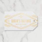 フォイルデコバンドヴィンテージホリデーフォトギフトラベル ギフトタグ (正面 (横))