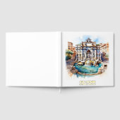 フォイルトレビファウンテンローマイタリア水カラーイベント ゲストブック (全面)