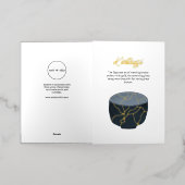 フォイルドキンツギゴールデンジョイナリー勇気付けられるカード 箔グリーティングカード (外側レイダウン)