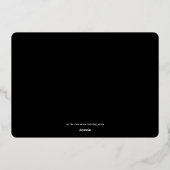 フォイルニューイヤーイブパーティーサンドドル招待状 箔招待状 (裏面)