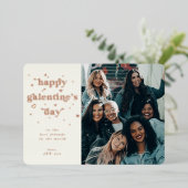 フォイルハッピーガレンティンの日+ハートフォトカード 箔シーズンカード (立ち正面)