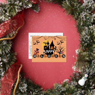 フォイルハッピーハローウィンポストカード 箔シーズンポストカード