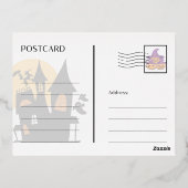 フォイルハッピーハローウィンポストカード 箔シーズンポストカード (裏面)