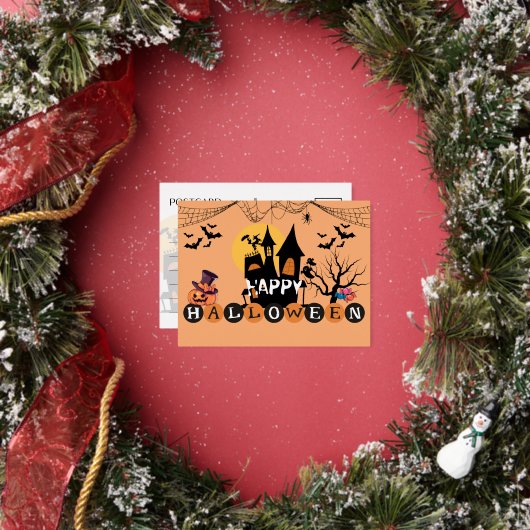 フォイルハッピーハローウィンポストカード 箔シーズンポストカード (インサイチュ)