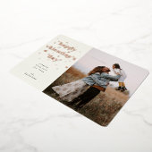 フォイルハッピーバレンタインデー+ハートフォトカード 箔シーズンカード (回転した状態)