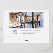 フォイルハッピーホリデー6フォトビジネスホリデーカード 箔シーズンカード (裏面)