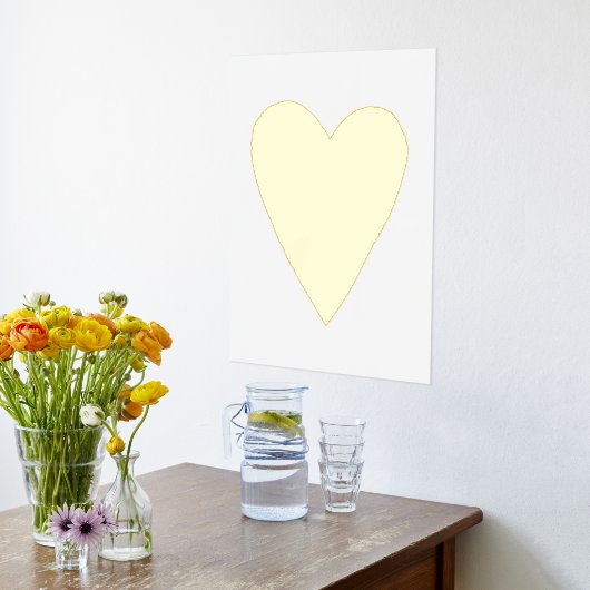 フォイルハートバレンタインデープリントポスター 箔ポスター (レイダウン (キッチン))