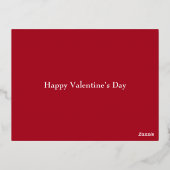 フォイルハートバレンタイン 箔シーズンポストカード (裏面)