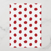 フォイルハートフォトバレンタインデーフラットカード 箔招待状 (裏面)