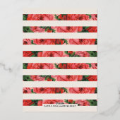 フォイルバラフレームバレンタインデーのフォトカード – アイボリー 箔シーズンカード (裏面)