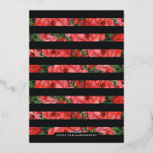 フォイルバラフレームバレンタインデーのフォトカード – 黒 箔シーズンカード (裏面)