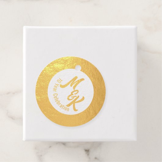 フォイルパーソナライズされたメッセージカード フェイバータグ (箱)