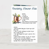 フォイルヒップスターのクリスマスカードとカクテルレシピ 箔グリーティングカード (裏面)