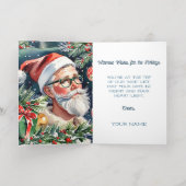 フォイルヒップスターのクリスマスカードとカクテルレシピ 箔グリーティングカード (内側レイダウン)