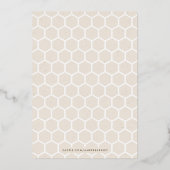 フォイルビー私のバレンタインデーの写真カード – Beige 箔招待状 (裏面)