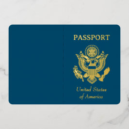 フォイルフェイクパスポート 箔招待状