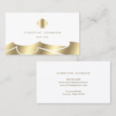 フォイルフェイク波黄金の貝殻の名刺 名刺 (正面/裏面)