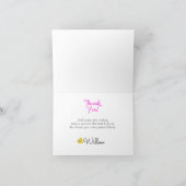 フォイルフェイク、フラミンゴ、サンキューカード サンキューカード (内部)