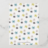 フォイルフェスティバルアイコン新年のホリデーカード – ライム 箔招待状 (裏面)