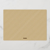 フォイルフォトクリスマスカード(5枚の写真) 箔シーズンカード (裏面)