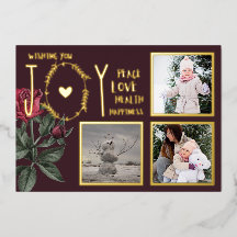 フォイルフォトクリスマスホリデーズニューイヤー2022 2023