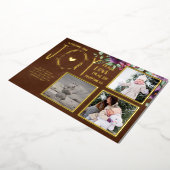 フォイルフォトクリスマスホリデーズニューイヤー2022 2023 箔招待状 (回転した状態)