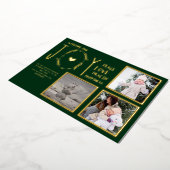 フォイルフォトクリスマスホリデーズニューイヤー2022 2023 箔招待状 (回転した状態)