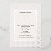 フォイルフォーマルによる複雑な結婚式招待状 箔招待状 (正面)