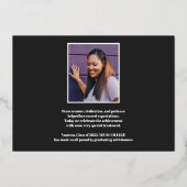 フォイルフレームクラス2023写真卒業 箔招待状 (裏面)