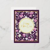 フォイルフローラ母の日 箔シーズンポストカード (正面/裏面)