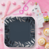 フォイルブランチのクリスマスパーティー ペーパープレート (パーティー)