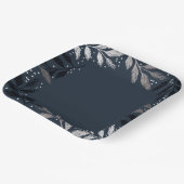 フォイルブランチのクリスマスパーティー ペーパープレート (傾斜あり)