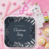 フォイルブランチクリスマスパーティー紙プレート ペーパープレート (パーティー)