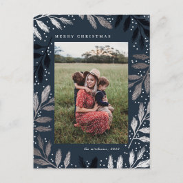 フォイルブランチメリークリスマスフォトフレーム シーズンポストカード