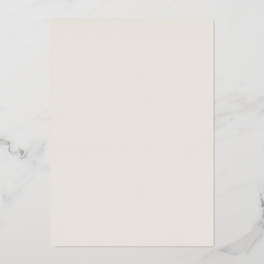 フォイルプレスフローラエレガントブライダルシャワー 箔招待状 (裏面)