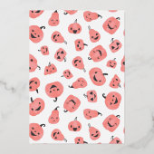 フォイルヘイブハロウィーンボホガールバースデーパーティー 箔招待状 (裏面)