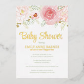 フォイルベビーシャワー招待状 箔招待状 (正面)