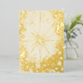 フォイルホリデーカード明るい大きなクリスマススター 箔シーズンカード (立ち正面)