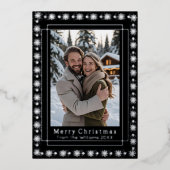 フォイルホリデーカード2フォトニューライウェズクリスマス 箔シーズンカード (正面)