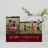 フォイルホリデーカード 箔シーズンカード (立ち正面)