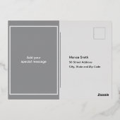 フォイルホリデーポストカード 箔シーズンポストカード (裏面)