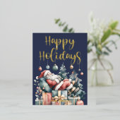 フォイルホリデーポストカード 箔シーズンポストカード (立ち正面)