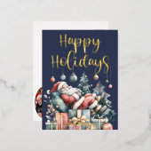 フォイルホリデーポストカード 箔シーズンポストカード (正面/裏面)