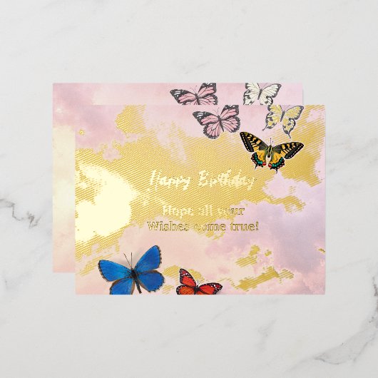 フォイルホリデーポストカード 箔シーズンポストカード (正面/裏面)