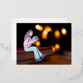 フォイルホリデーポストカード 箔シーズンポストカード (正面/裏面)