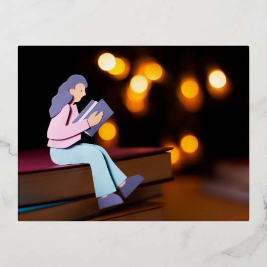 フォイルホリデーポストカード 箔シーズンポストカード (正面)