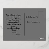 フォイルホリデーポストカード 箔シーズンポストカード (裏面)